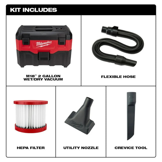 Milwaukee M18 Wet/Dry Shop Vacuum (Bare Tool)