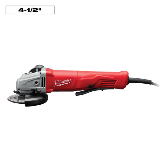 Milwaukee 4-1/2 In. 11 Amp Angle Grinder with Lock-On Paddle Switch
