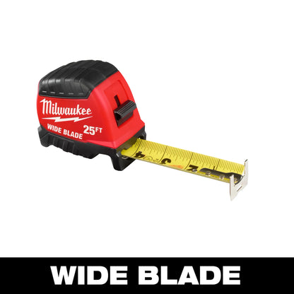 Milwaukee Wide Blade Tape Measure - 25 Ft.