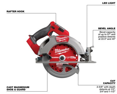 Milwaukee M18 FUEL 7-1/4 In. Circular Saw (Bare Tool)