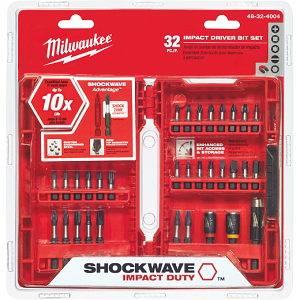 Milwaukee SHOCKWAVE Impact Driver Bit Set - 32 Piece