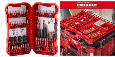 Milwaukee SHOCKWAVE Impact Driver Bit Set - 54 Piece