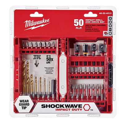 Milwaukee SHOCKWAVE Impact Driver & Drill Bit Set - 50 Piece