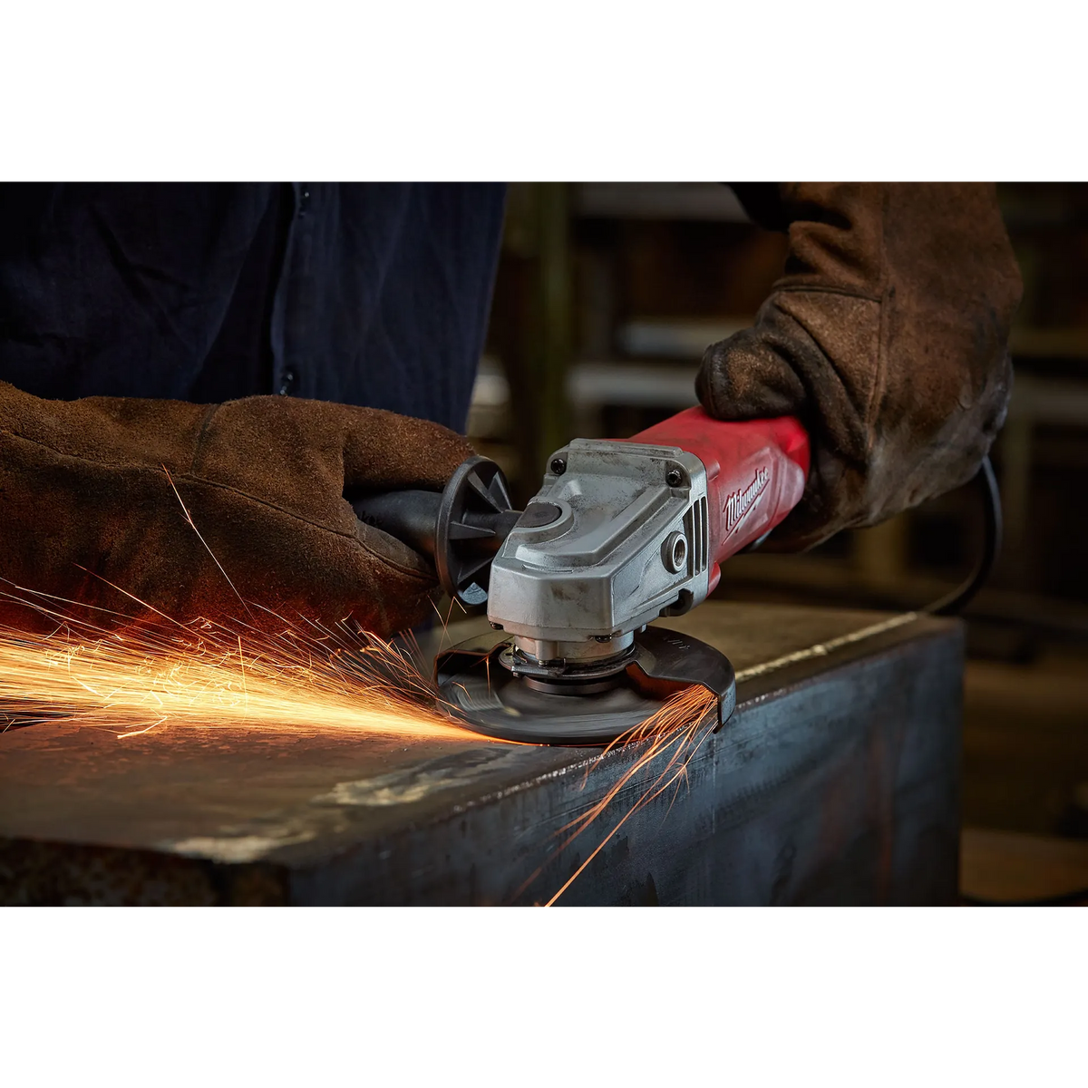 Milwaukee 4-1/2 In. 11 Amp Angle Grinder with Paddle Switch (No-Lock)