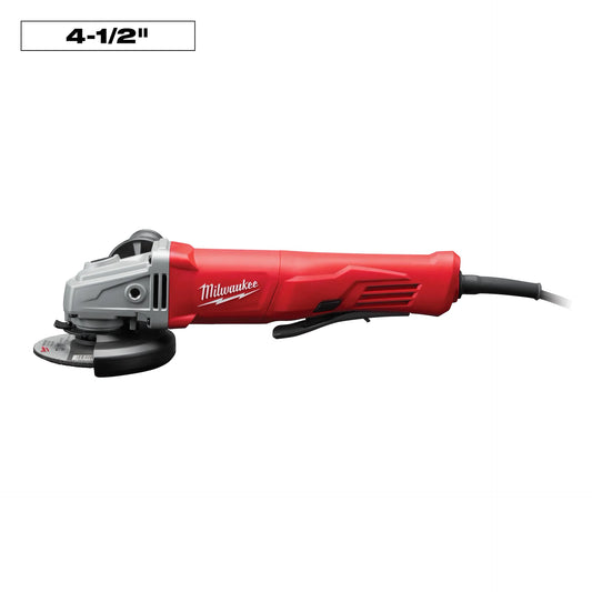 Milwaukee 4-1/2 In. 11 Amp Angle Grinder with Paddle Switch (No-Lock)