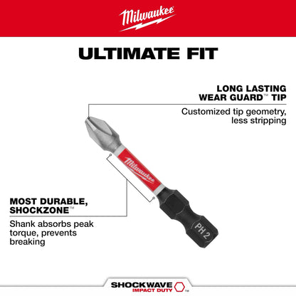 Milwaukee SHOCKWAVE Impact Driver & Drill Bit Set - 50 Piece