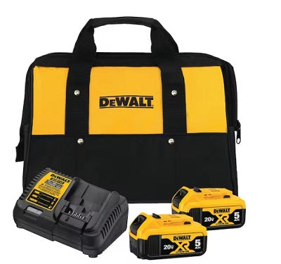 DEWALT 20V MAX 5Ah Battery Kit (2 Batteries and Charger)