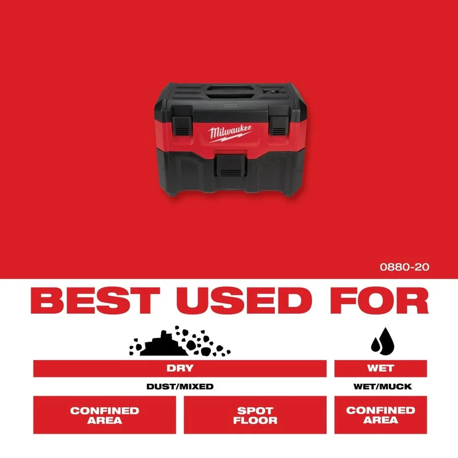 Milwaukee M18 Wet/Dry Shop Vacuum (Bare Tool)