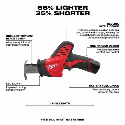 Milwaukee M12 HACKZALL Reciprocating Saw Kit