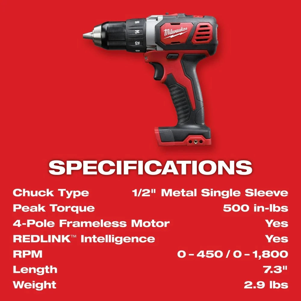 Milwaukee M18 Compact 1/2 In. Drill/Driver (Bare Tool)