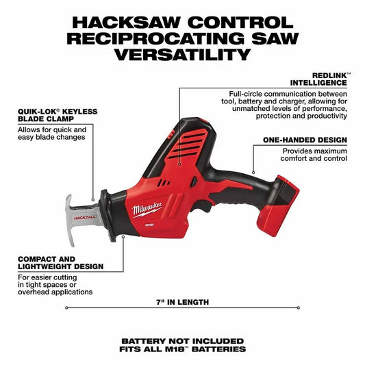 Milwaukee M18 HACKZALL Cordless Reciprocating Saw (Bare Tool)