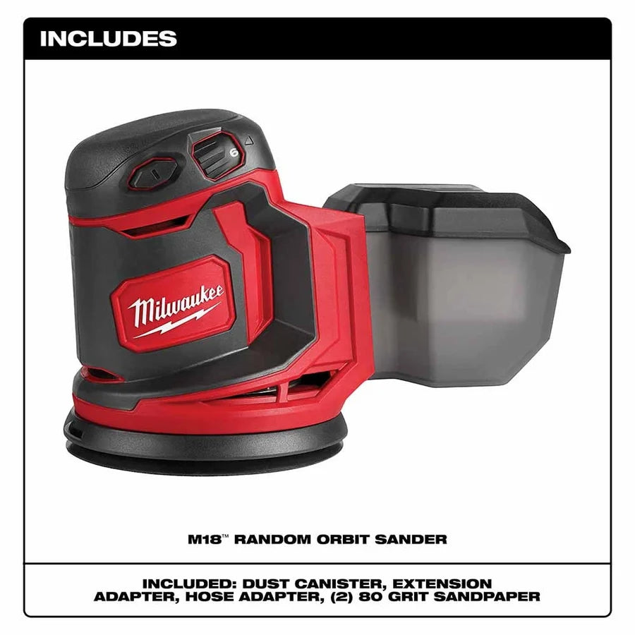 Milwaukee M18 Random Orbit Sander (Bare Tool)