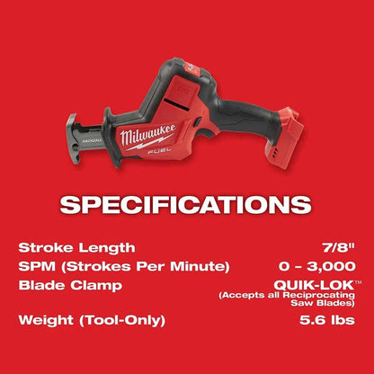 Milwaukee M18 FUEL HACKZALL Cordless Reciprocating Saw (Bare Tool)