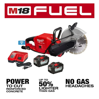 Milwaukee M18 FUEL 9 In. Cut-Off Saw with ONE-KEY Kit
