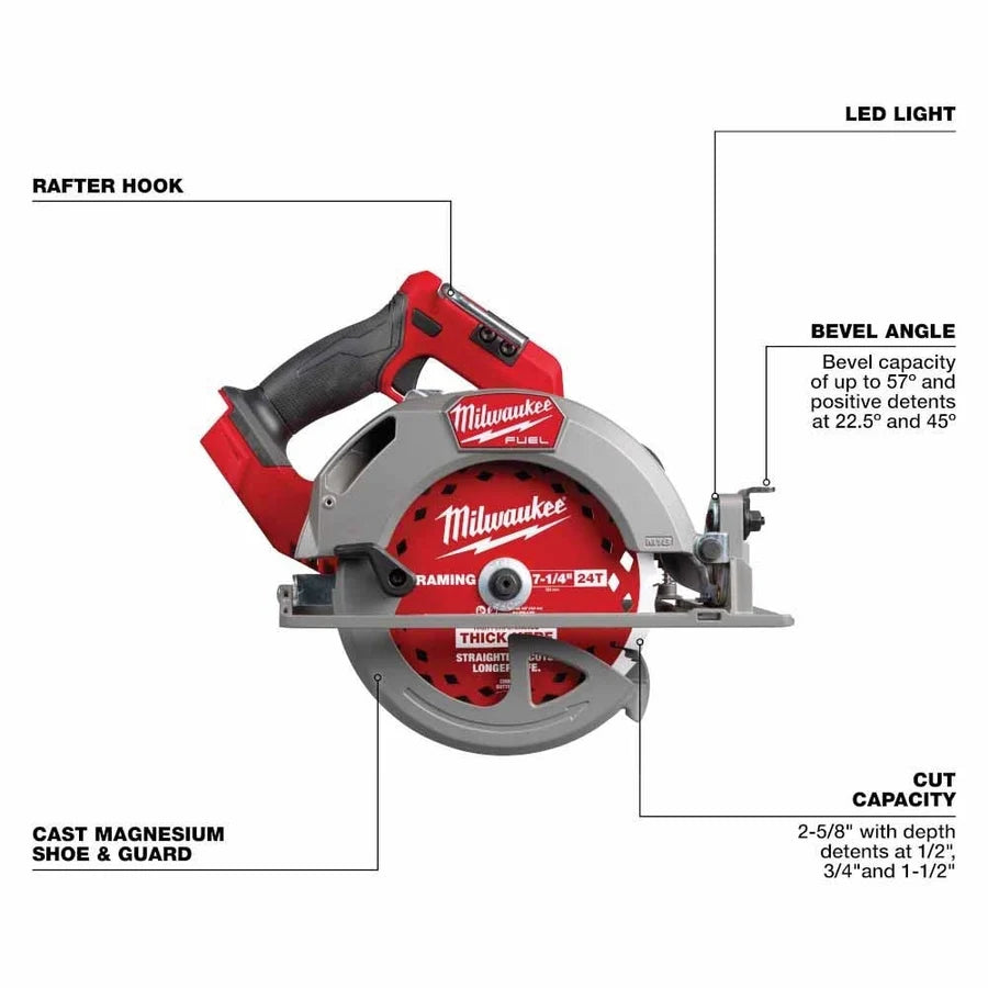 Milwaukee M18 FUEL 7-1/4 In. Circular Saw (Bare Tool)
