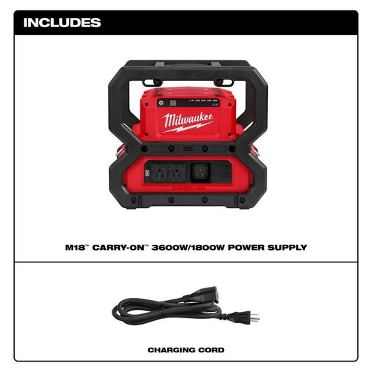 Milwaukee M18 CARRY-ON 3600W/1800W Power Supply (Bare Tool)