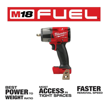 Milwaukee M18 FUEL 3/8 In. Mid-Torque Impact Wrench (Bare Tool)