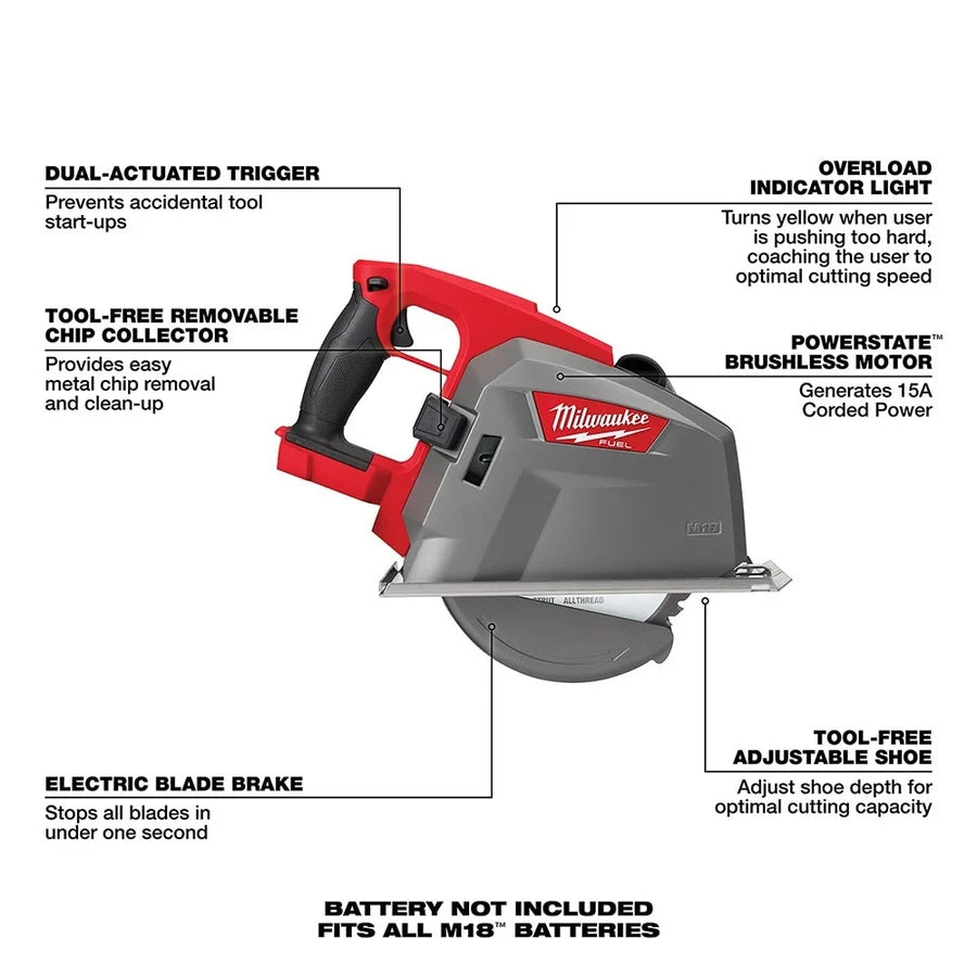 Milwaukee M18 FUEL 8 In. Metal Cutting Circular Saw (Bare Tool)