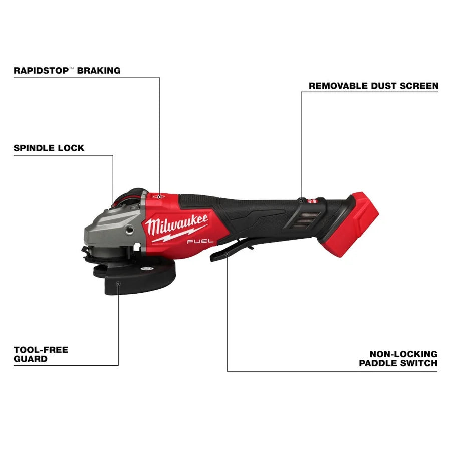 Milwaukee M18 FUEL 4-1/2 In./6 In. Braking Grinder (Bare Tool)