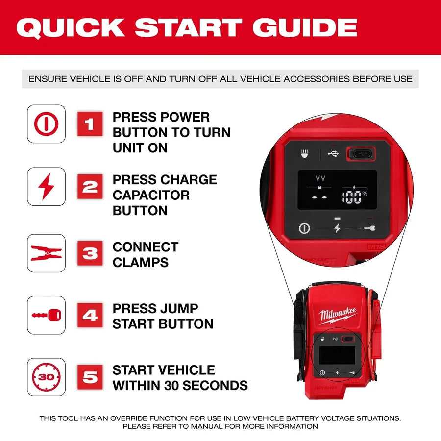 Milwaukee M18 HOTSHOT Jump Starter (Bare Tool)