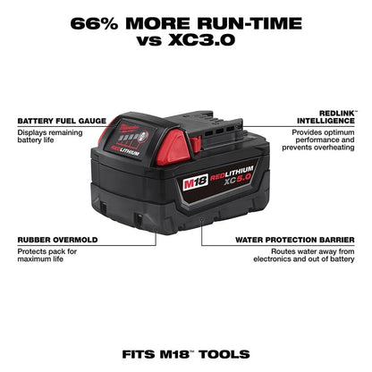 Milwaukee M18 REDLITHIUM 5.0Ah Battery (48-11-1850)