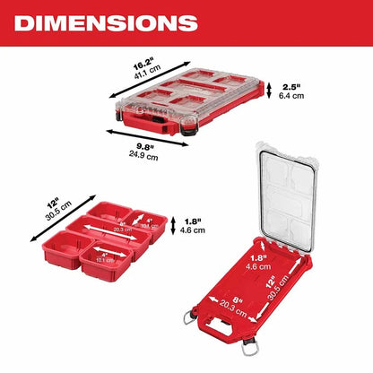 Milwaukee PACKOUT Low-Profile Compact Organizer