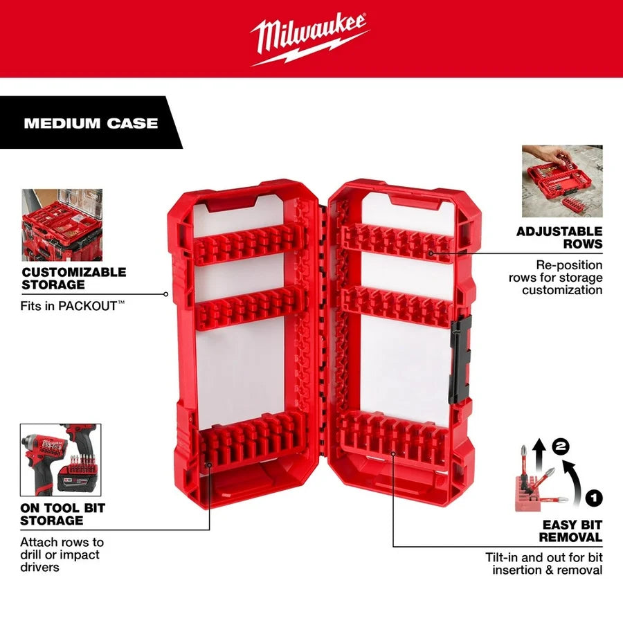 Milwaukee SHOCKWAVE Impact Driver Bit Set - 54 Piece