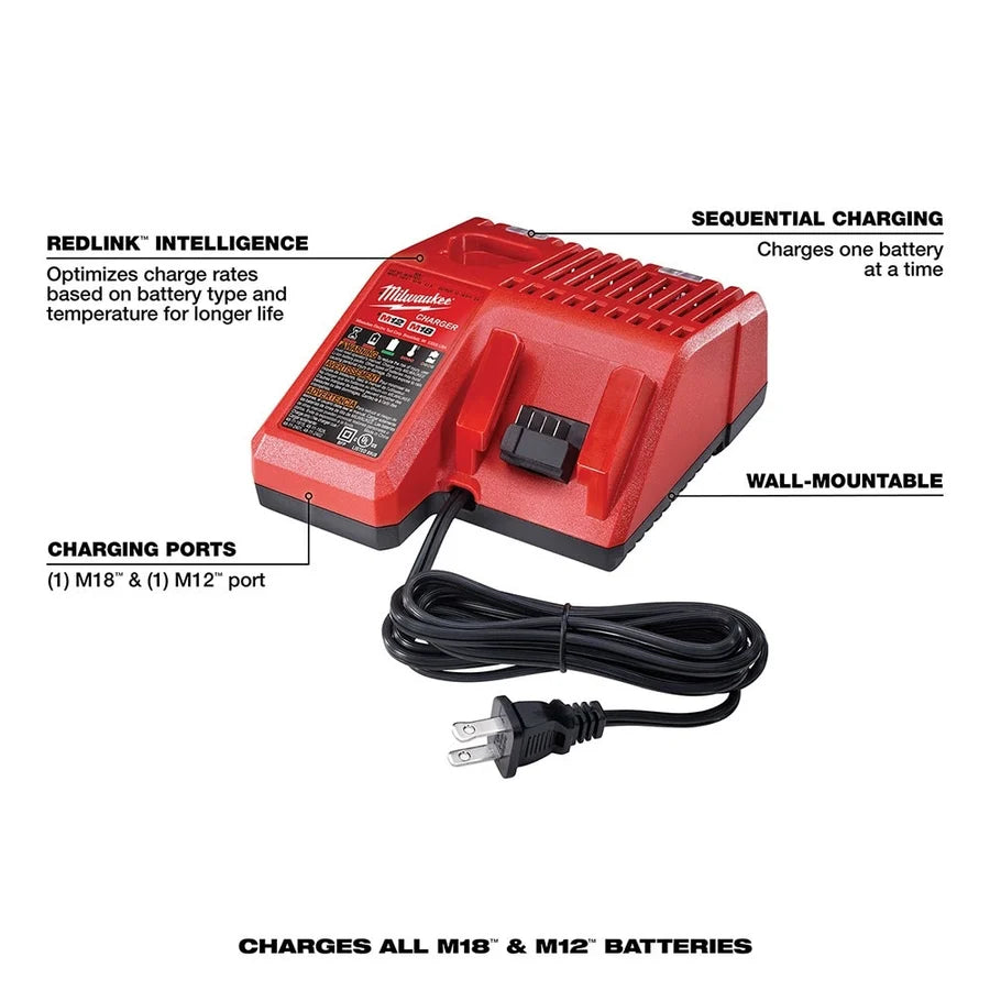 Milwaukee M18 & M12 Multi-Voltage Battery Charger