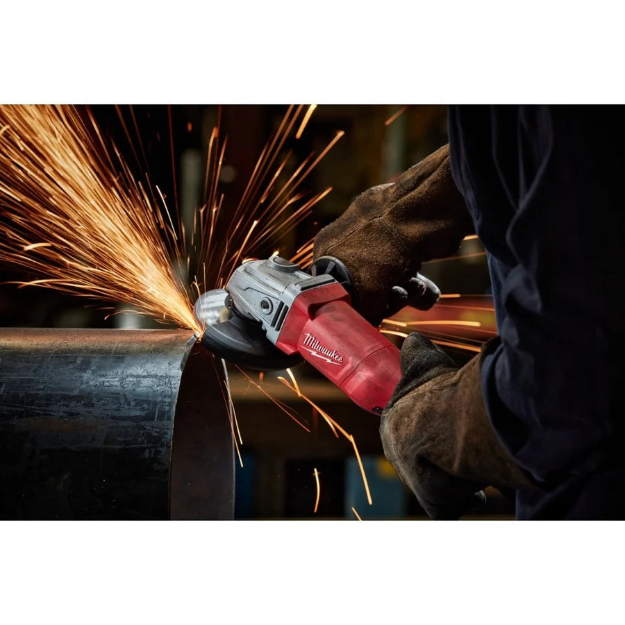 Milwaukee 4-1/2 In. 11 Amp Angle Grinder with Lock-On Paddle Switch