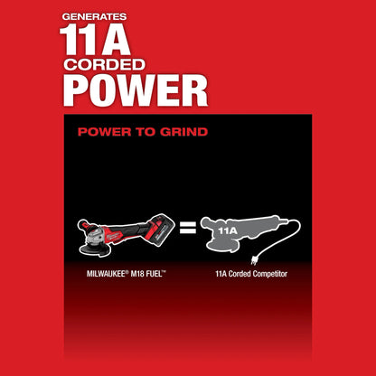 Milwaukee M18 FUEL 4-1/2 In./5 In. Grinder with Variable Speed (Bare Tool)