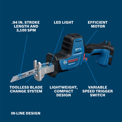 Bosch 18V Compact Reciprocating Saw (Bare Tool)