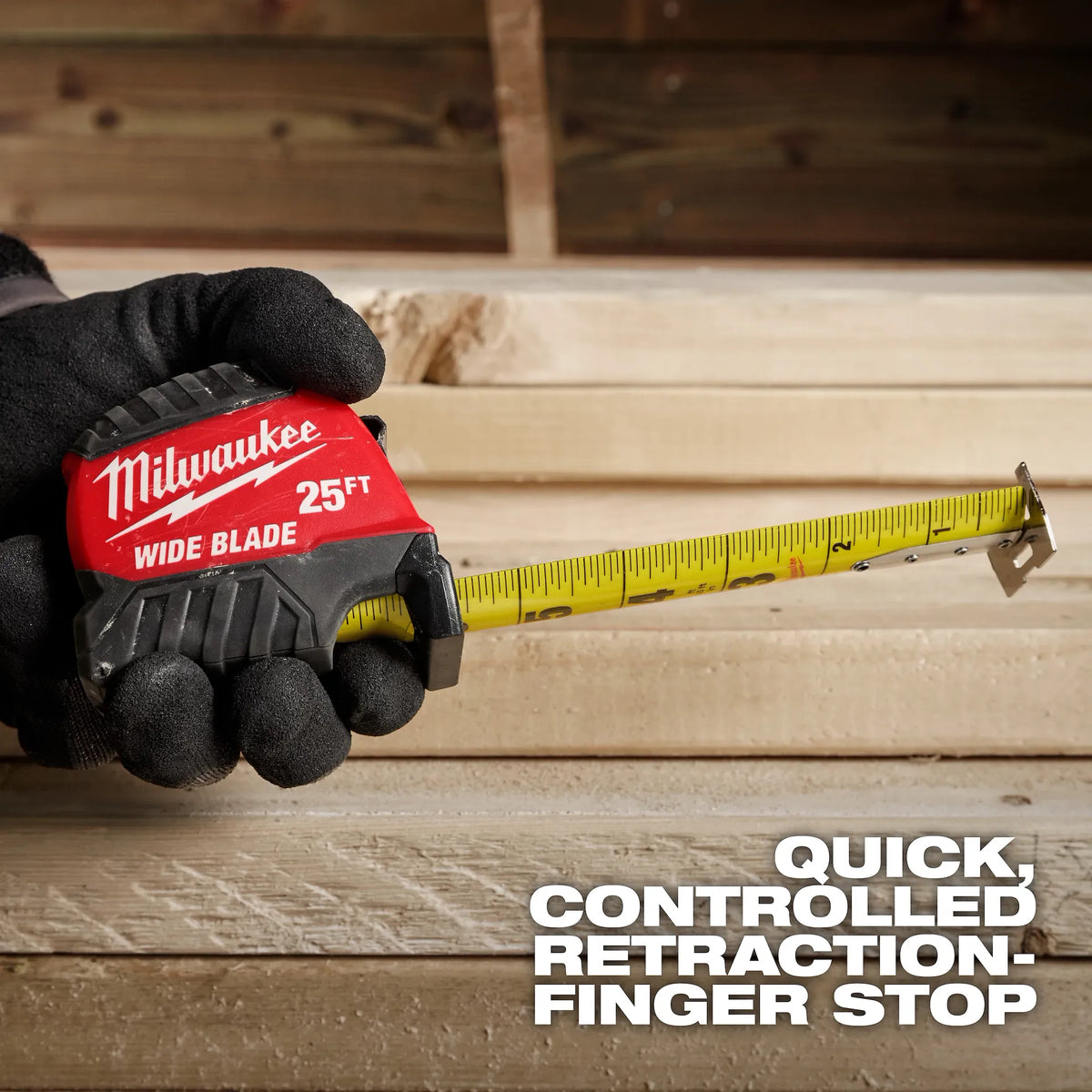 Milwaukee Wide Blade Tape Measure - 25 Ft.