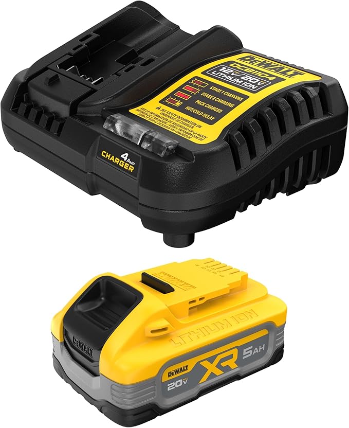 DEWALT POWERSTACK 20V MAX Battery Starter Kit with 5.0Ah Battery