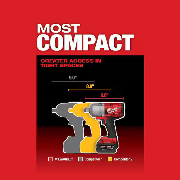 Milwaukee M18 FUEL ONE-KEY 3/4 In. Impact Wrench Kit with Chemical Resistant Batteries