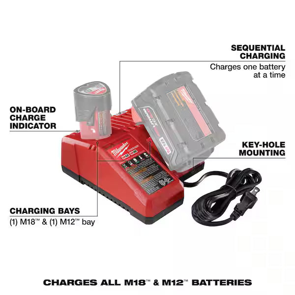 Milwaukee M18 5.0Ah Battery and Charger Kit